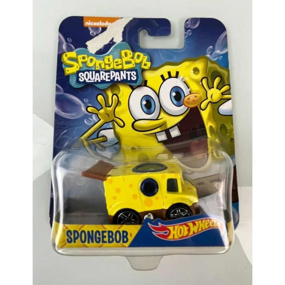 Set of 4, Spongebob Squarepants Hot Wheels Nickelodeon Cars, Patrick, Squidward,